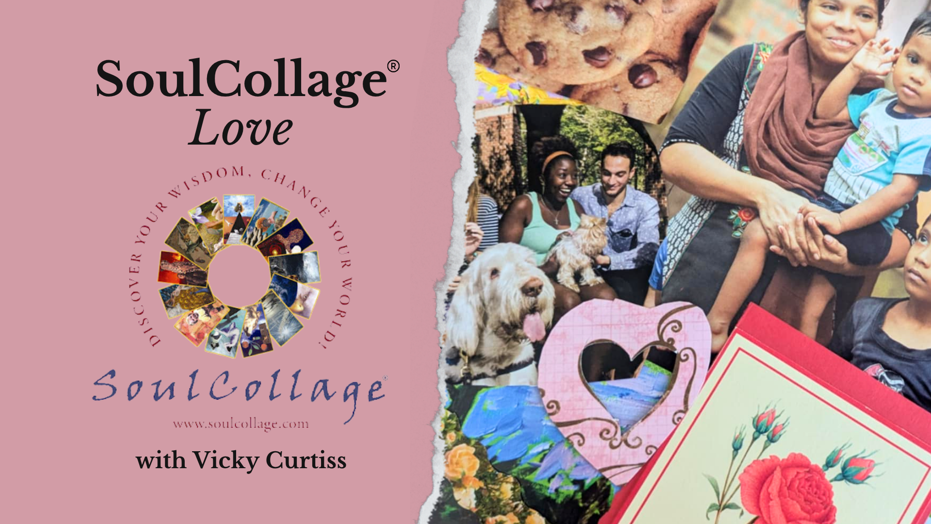 decorative graphic for this soulcollage® retreat in wisconsin
