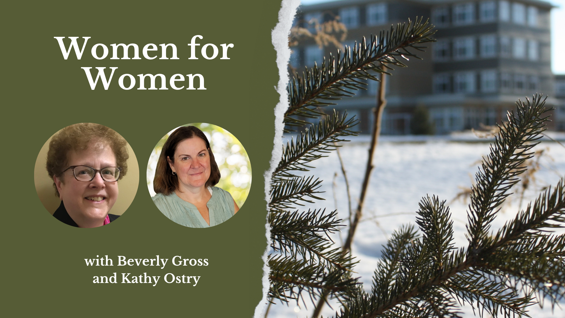graphic for a women's retreat in racine, wisconsin