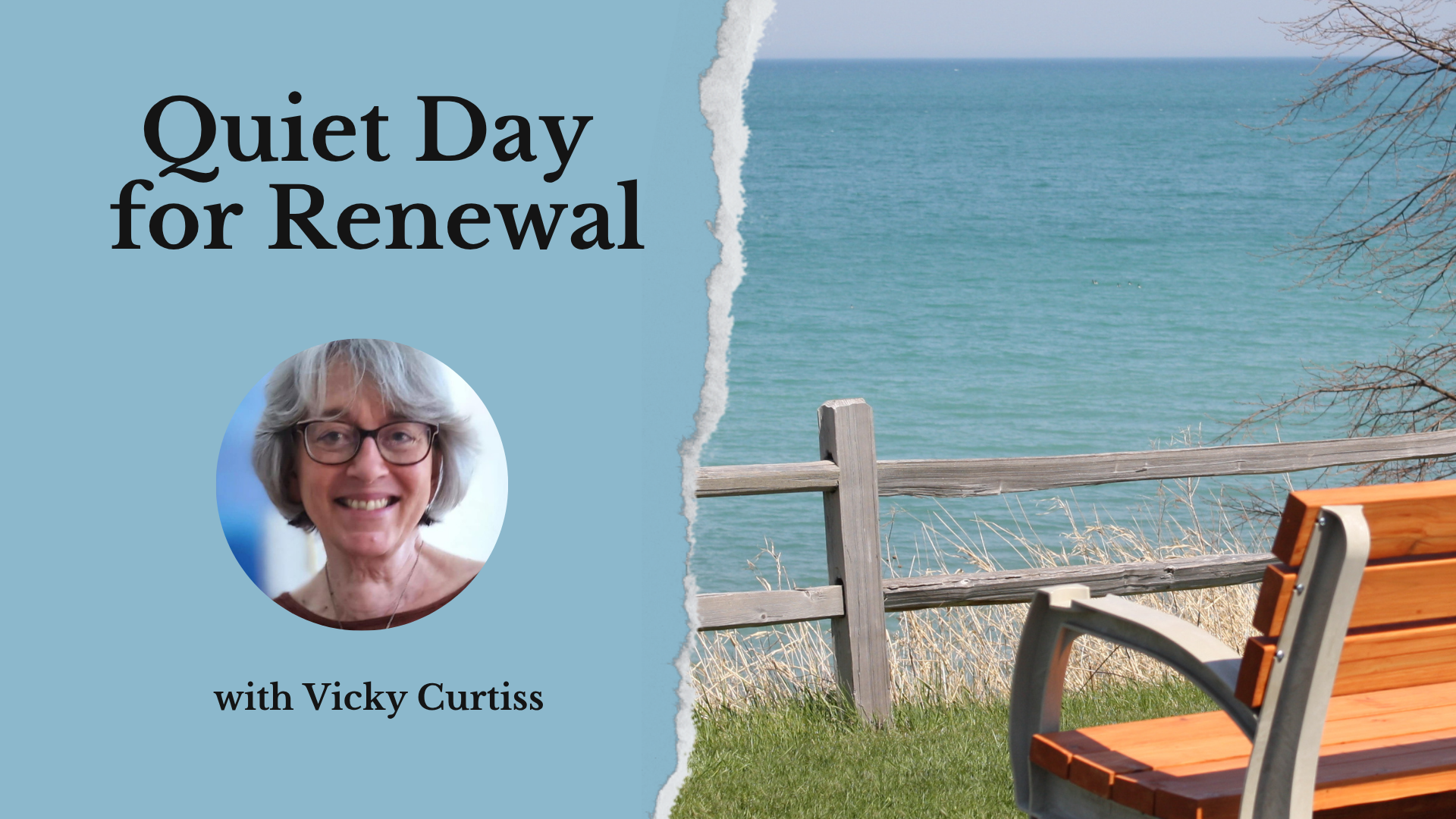 decorative graphic for a quiet day retreat in racine